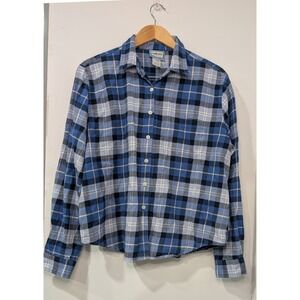 Pendleton‎ Originals Flannel Blue Button Up Shirt Long Sleeve Casual Size XL